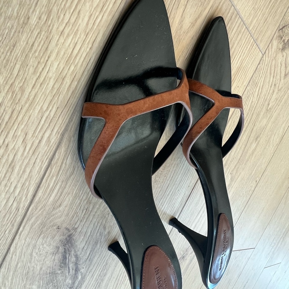Saint Laurent Black and Tan Heels 38.5 - Picture 3 of 4